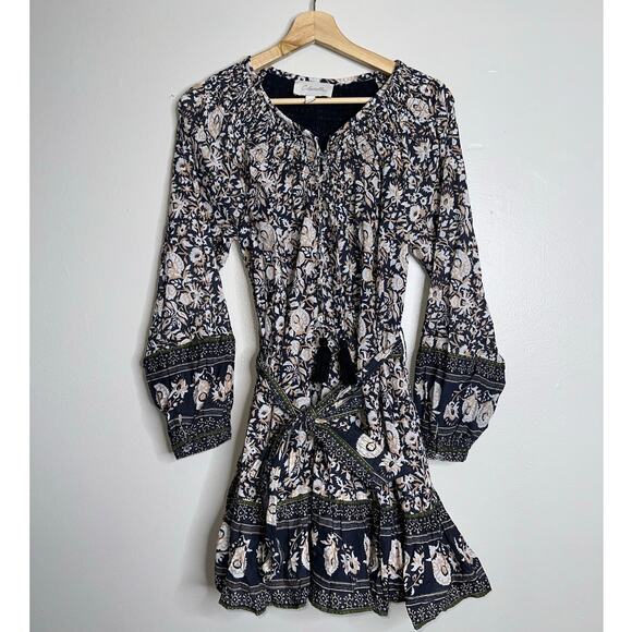 Cleobella Blue and White Floral Mini Dress - Picture 2 of 8